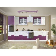 Кухня Вика МДФ фиолетовый перламутр